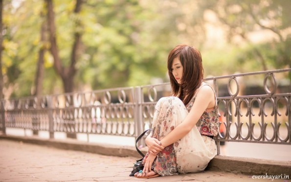 Sad Girl Sittting Alone In love