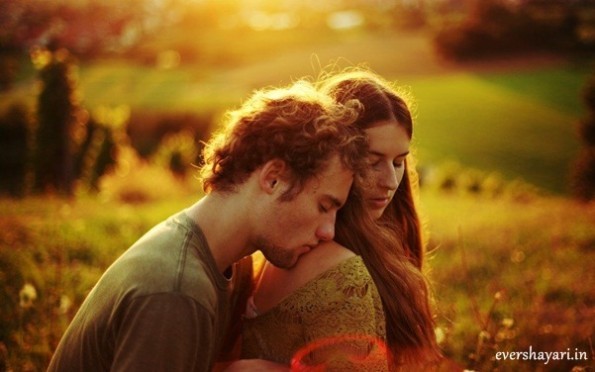 Most romantic couple image with romantic shayari