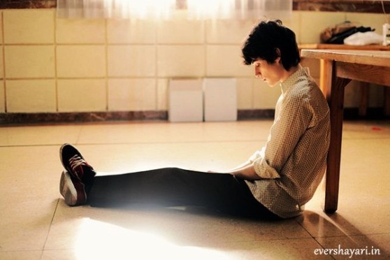 Sad boy alone in love